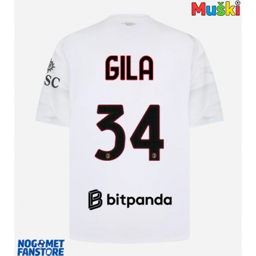 AC Milan Mario Gila #34 Gostujuci Dres 2026-27 Kratak Rukav